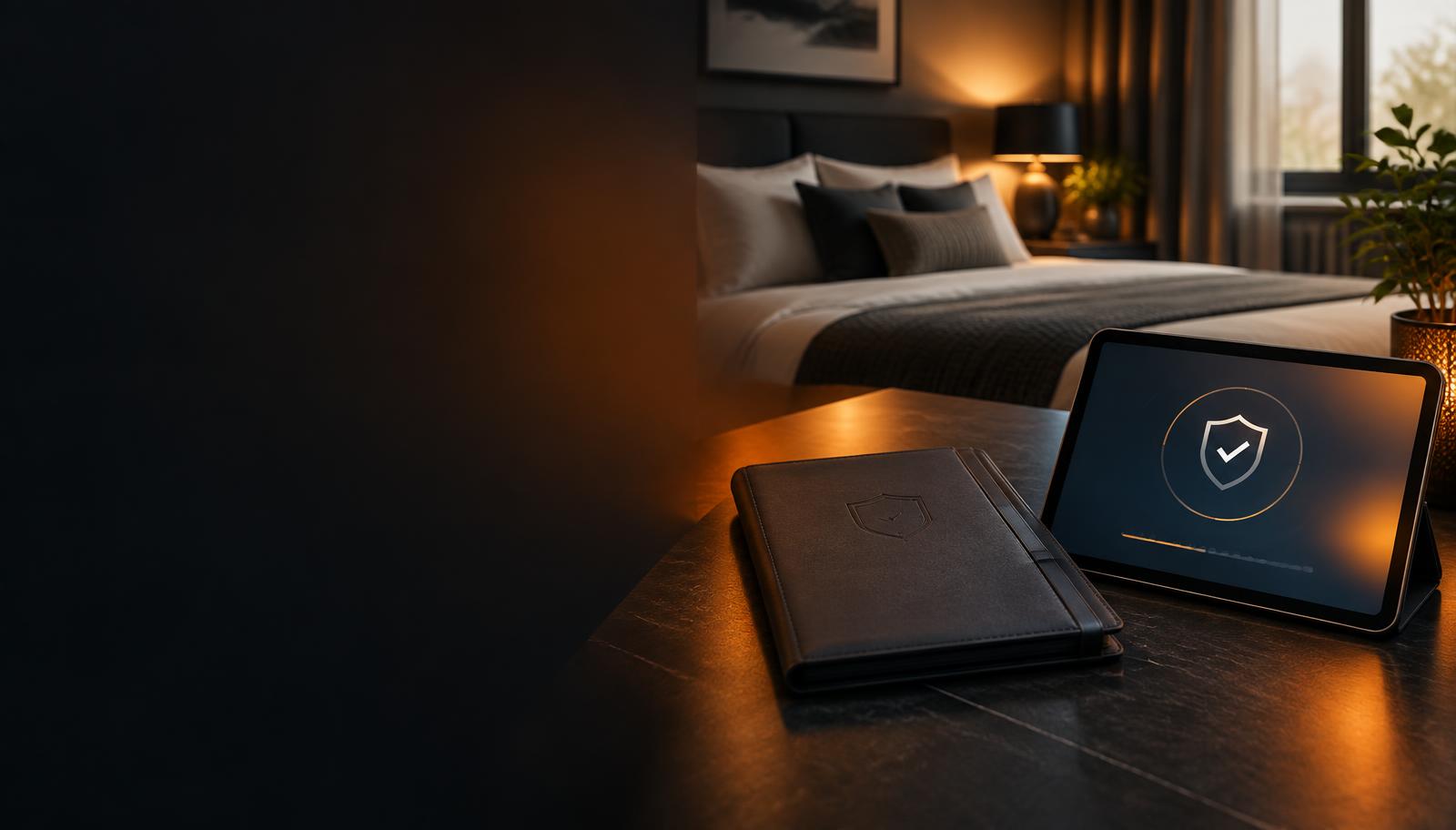 Secure treatment record and assurance display in a clean bedroom